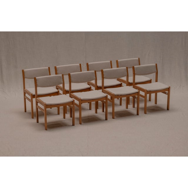 Dining Chairs by Børge Mogensen for FDB Møbler, Denmark, 1970s, Set of 8 For Sale - Image 14 of 14
