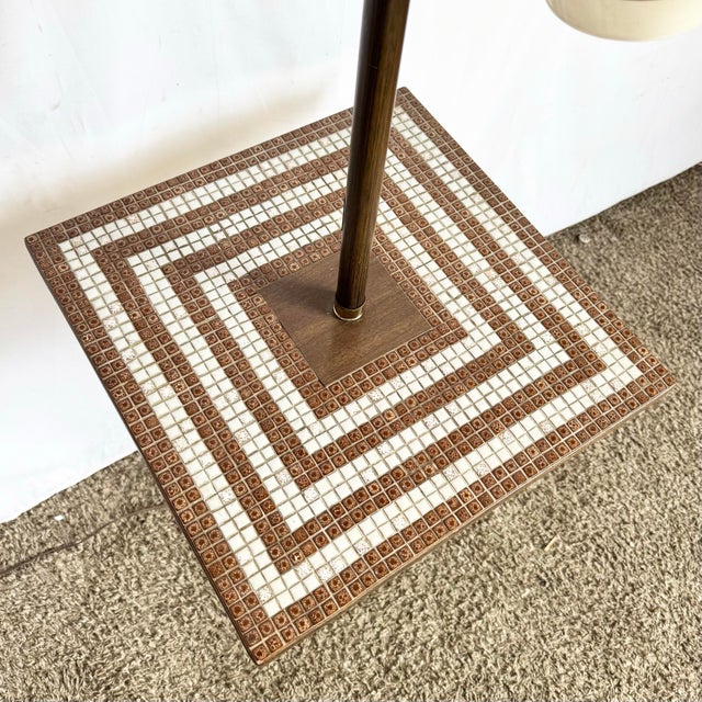 Mid-Century Modern Atomic Style Floor Lamp/Side Table For Sale - Image 9 of 12