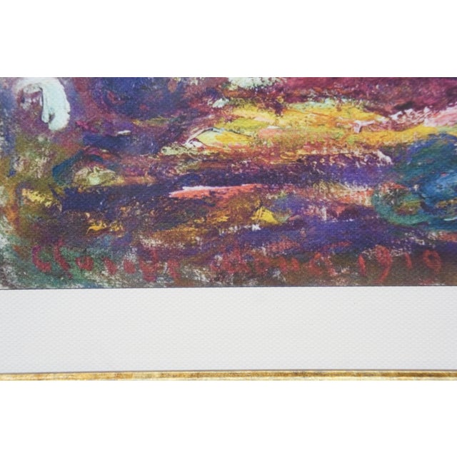 Vintage Weeping Willow Tree Framed Print After Claude Monet 25" For Sale - Image 6 of 12