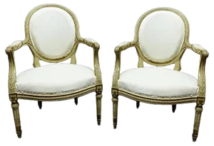 Set of Antique Louis XVI Style Armchairs