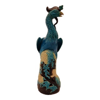 Mid 20th Century Chinese Glazed Porcelain Phoenix Bird For Sale