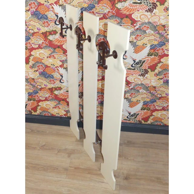 White Brown Wall Wardrobe, 1970s For Sale - Image 3 of 11