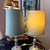 Pair of vintage silverplate candlestick lamps with original silk shades with bead trim // Euro fitter lamp shades // elegant pair of lamps For Sale In Kansas City - Image 6 of 10