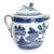 Antique Chinese Export Porcelain Canton Pattern Cider Jug With Lid For Sale