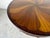 Brown Vintage Thomasville Ernest Hemingway Collection Inlaid Pinwheel Round Center Table With Drawers For Sale - Image 8 of 12