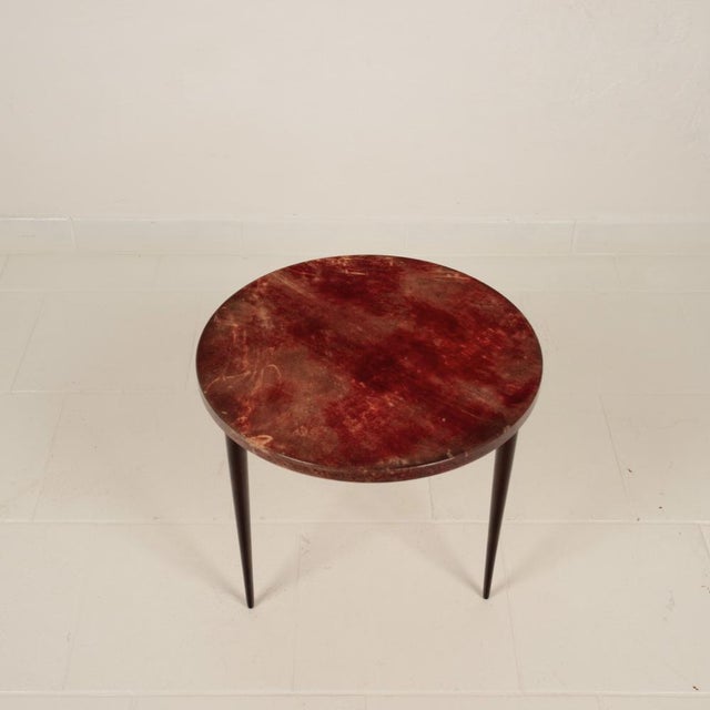 Mid-Century Modern Low Parchment Table by Aldo Tura, 1950s For Sale - Image 3 of 18