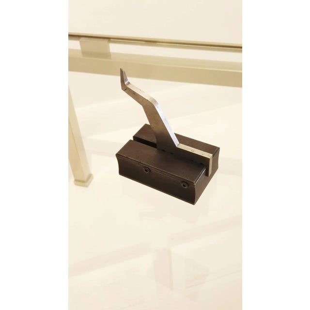 Modern One of a Kind Solid Steel Modernist Petite Sculpture, France, 1970s For Sale - Image 3 of 6