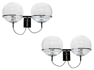 Globe Wall Sconces by Frank Ligtelijn for Raak, 1960s, Set of 2