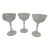 Vintage Libbey Rock Sharpe Etched Crystal Champagne Coupes - Set of 3 For Sale