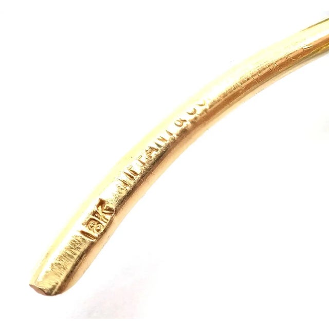 Mid 20th Century Tiffany & Co. Yellow Gold Turquoise Sapphire Pin Brooch For Sale In Philadelphia - Image 6 of 8