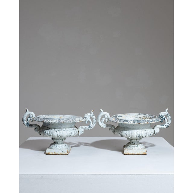 Early 20th Century France White Iron Planter For Sale - Image 10 of 10