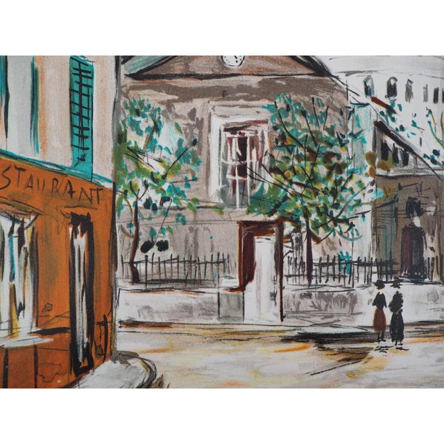 Maurice Utrillo, Saint-Pierre Church, Place du Tertre in Montmartre, Lithograph For Sale - Image 3 of 9