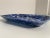 Blue Antique Blue & White Spongeware Platter - 8 X 11.5 For Sale - Image 8 of 9
