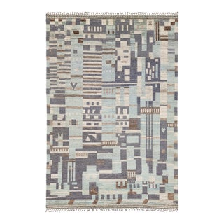 10x14 Abstract Urban Nomad: Modern Moroccan Style Handmade Wool Rug For Sale