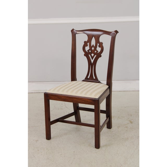 Set of 6 Henkel Harris Mahogany Dining Chairs For Sale - Image 12 of 18