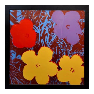 Vintage Andy Warhol Flower Screenprint by Sunday B. Morning For Sale