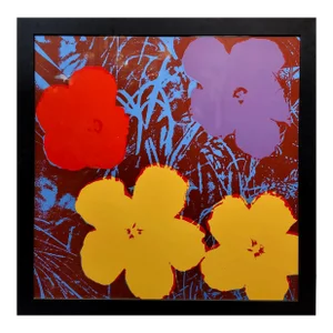 Vintage Andy Warhol Flower Screenprint by Sunday B. Morning