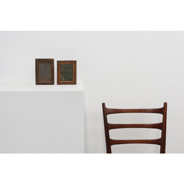 Small Rustic Wooden Photoframe with Glass, France, 1920s For Sale - Image 9 of 14