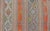 Orange Colorful Vintage Turkish Embroidered Kilim With Stripe's and Geometric Motifs For Sale - Image 8 of 10