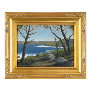"Sunset Pt. Lobos, Ca" Coastal Landscape in Oil on Linen by Max Flandorfer