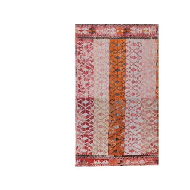 1960s Oversized Pastel Turkish Kilim Rug 10'1'' X 12'2'' For Sale - Image 4 of 12