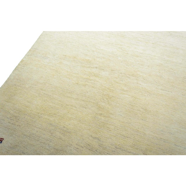 Hand-Knotted Gabbeh Loribaft Rug in Wool For Sale - Image 5 of 11