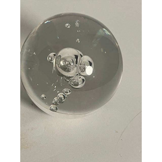 Set of 4, Vintage Controlled Bubbles Paperweights Set For Sale In Miami - Image 6 of 6