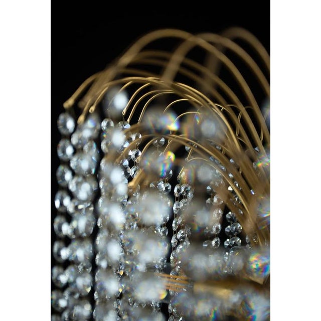 Crystal Cascade Chandelier with Long Trimmings For Sale - Image 6 of 8