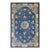 1880s Classic Floral Deco Medallion Design Light Blue Antique Chinese Peking Rug For Sale
