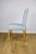 Celadon Blue Upholstered Oak Chairs from Ikea, 1970s, Set of 2 For Sale - Image 6 of 13
