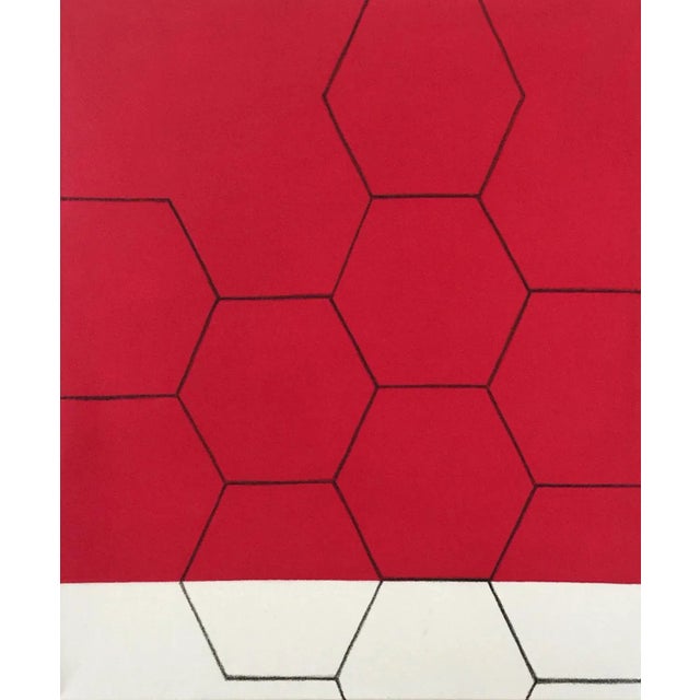 "Instinct" Contemporary Minimalist Geometric Oil Painting by Shyun Song For Sale