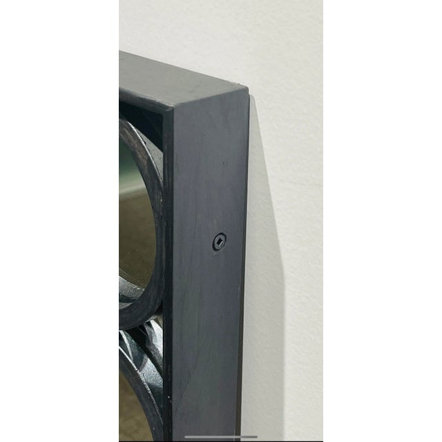 Contemporary Custom Welded Circle Mirrors - Set of 2 For Sale - Image 3 of 9