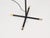 Italian Floor Lamp in Metal, Rattan, Brass and Red Acrylic attributed to Dal Vera, 1950s For Sale - Image 6 of 17