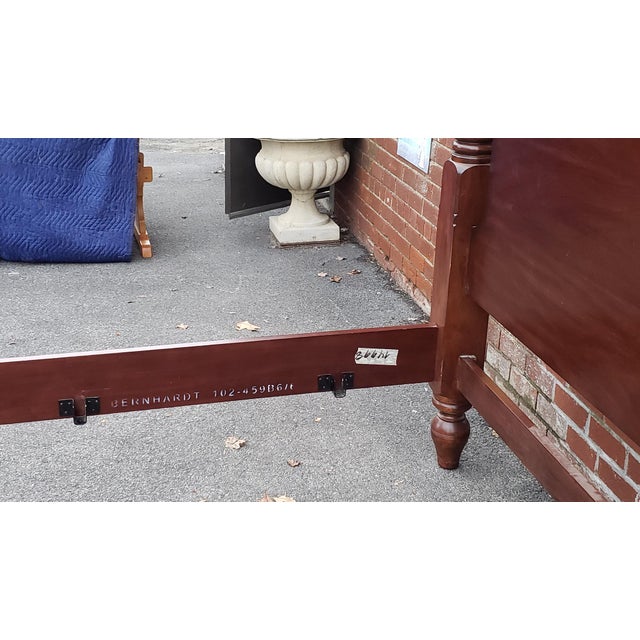 Brown Martha Stewart for Bernhardt Furniture Seal Harbor King Size Mahogany 4 Poster Bed For Sale - Image 8 of 13