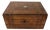 Antique Mahogany English Jewelry Box For Sale