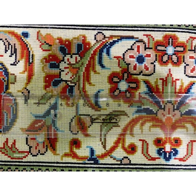 Textile Vintage Ghom Rug, 1970s For Sale - Image 7 of 10