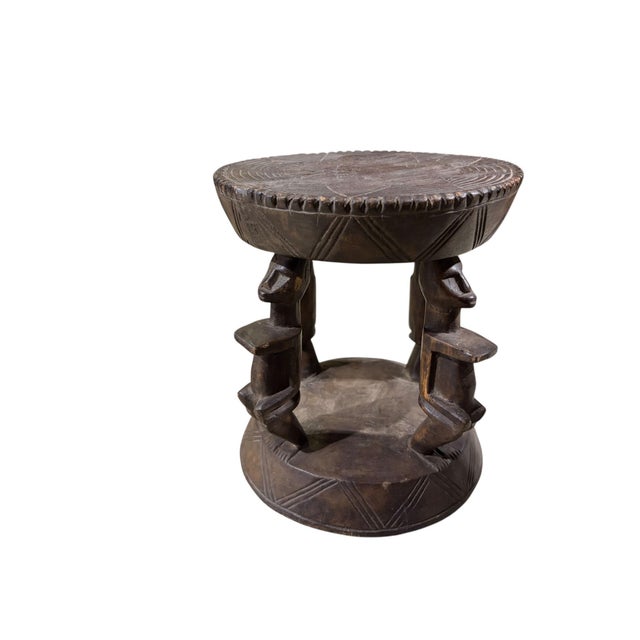 Wood Vintage African Dogon Tribe Milk Stool, Mali 10" H For Sale - Image 7 of 7