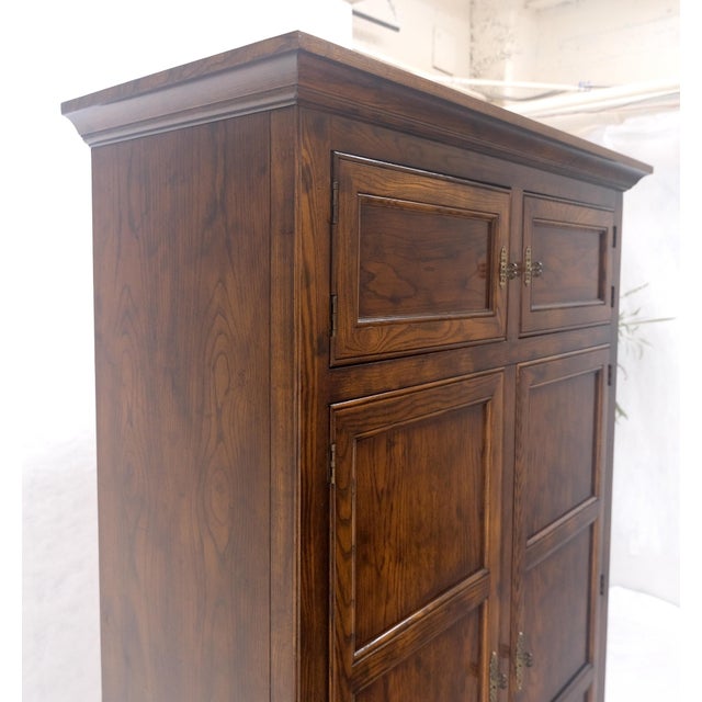 Henredon Oak Linen Press Cupboard Chest of Drawers Armoire Lots of Storage MINT For Sale - Image 10 of 10