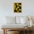 Original acrylic painting by Bryan Boomershine on canvas board featuring a bold modernist composition of organic black...