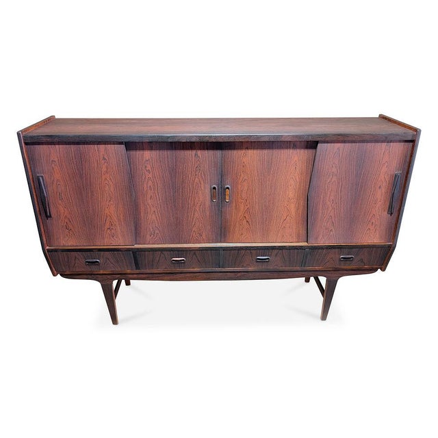 Vintage Danish made in the 1950's and recently refurbished in our Red Hook workshop Dimensions: 46" H 72.5" L and 17.5" D...