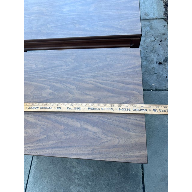 1960s Mersman Mid-Century Modern Walnut Two-Tier End Tables - A Pair For Sale In Chicago - Image 6 of 17