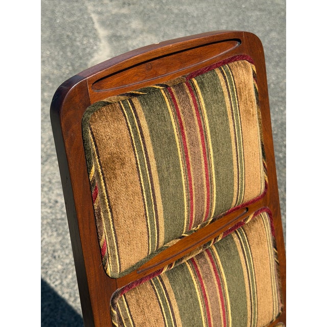 Wood Highback Slipper Chairs, C. 1960's For Sale - Image 7 of 12