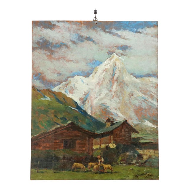 Mario Moretti Foggia, Oil on Panel For Sale