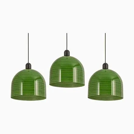 Green Glass Pendant Light by Peill Putzler, Germany, 1970 For Sale - Image 11 of 11
