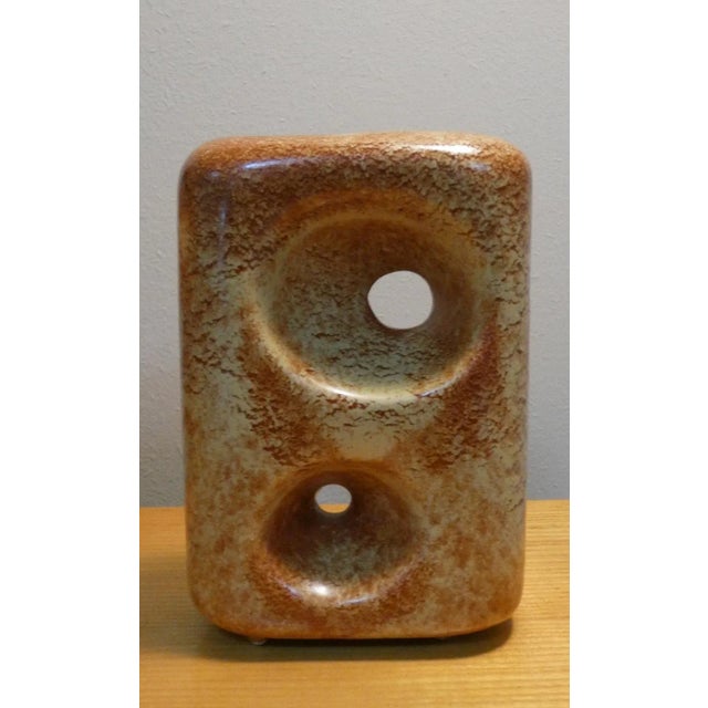 Vases with Geometric Shapes by Roberto Rigon for Bertoncello Ceramiche Darte, Italy, 1970s, Set of 2 For Sale - Image 6 of 9