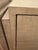 Modern Linen Wrapped Wood and Shellac 2 Drawer Nightstands With Metal Accents by Hooker Furniture Co, Signed a Pair For Sale - Image 10 of 11