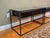 Restoration Hardware Restoration Hardware Industrial Glass-Top Nightstands, Herringbone Wood Inlay – Pair For Sale - Image 4 of 5