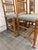 Vintage Colonial Style Spindle Back Upholstered Dining Chairs - Set of 4 For Sale - Image 10 of 13