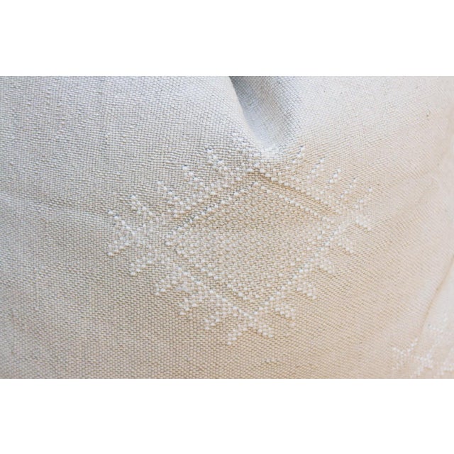 1990s 24" Riad Weave Moroccan Silk Pillow For Sale - Image 5 of 9