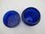 Mary Gregory Cobalt Blue Glass Enamel Painted Girl With Flower Round Trinket Box For Sale - Image 11 of 14